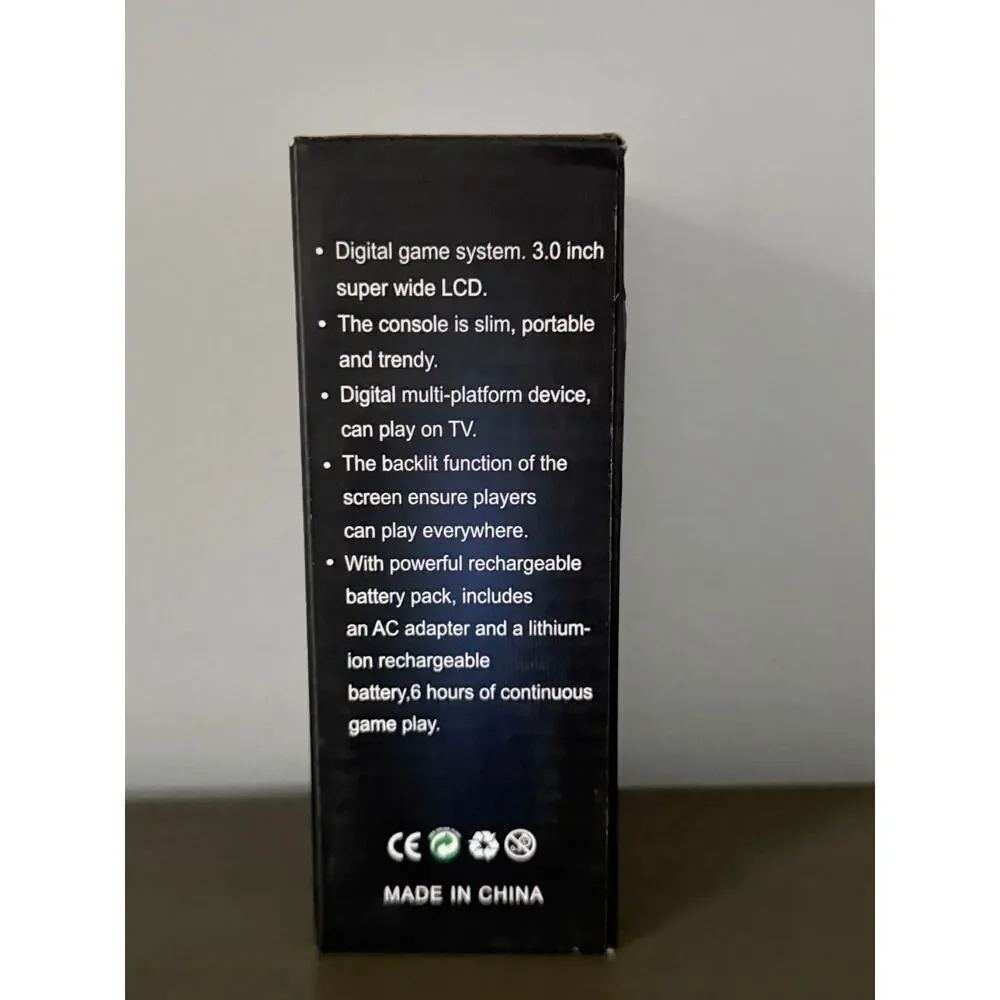 Game Box Plus- Hand Held Game System, 400 Games In 1 w/ Light Up Clear Case NIB